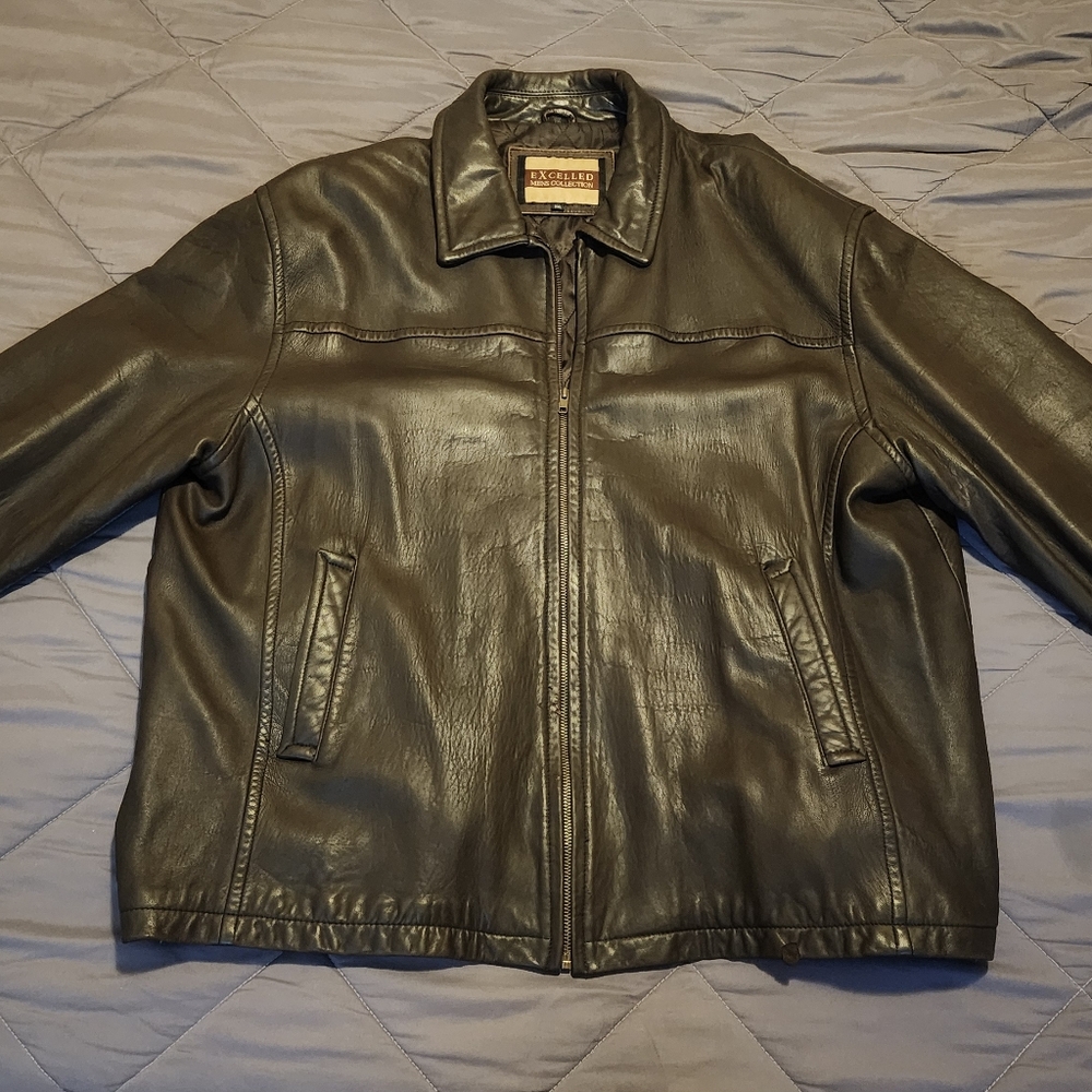 Leather jacket (Brown)